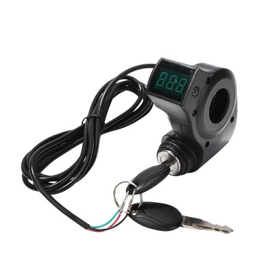 Contact cu cheie si voltmetru pentru trotineta electrica ZERO 8X 10X 11X Kugoo M4 M4 Pro foto
