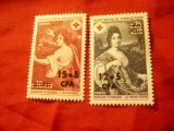 Serie Crucea Rosie Reunion teritoriu francez 1968 , supratipar in fr.CFA ,2 val