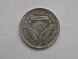 3 PENCE 1952 AFRICA DE SUD-argint