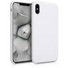 Husa pentru Apple iPhone XS Max, Silicon, Alb, 45909.48, Kwmobile