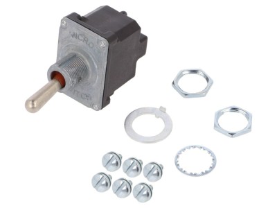 Comutator basculant DPST IP67 foto
