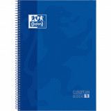 Caiet Cu Spirala, Oxford Europeanbook 1, A4+, 80 File-90g/mp, Hardcover Bleumarin, Scribzee-mate