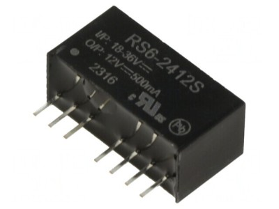 Convertor DC/DC 6W 18-36V la 12V 500mA SIP8 foto