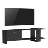 Cumpara ieftin Comoda TV Standi Negru 120x25x36.8 cm