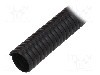 Tub protectie cablu, PVC, diametru interior 25mm, neagra, PARTEX - SP-25100KN0
