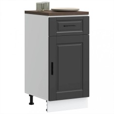 vidaXL Dulap de bază de bucătărie &bdquo;Porto&rdquo; din lemn negru prelucrat 853948
