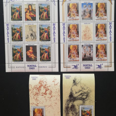 SAUTOME E PRINCIPE-CRCIUN 83-PICTURI-2 M/Sh+1 S/Sh.MNH**-STP161