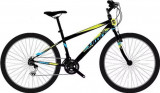 Bicicleta MTB UMIT Explorer Man, culoare negru/lime, roata 24&quot;, cadru din otel PB Cod:42433000001