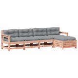 Set mobilier de gradina cu perne, 5 piese, lemn masiv douglas