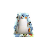 Lenjerie de patut bebelusi 120x60 cm cu aparatori Maxi Mickey Mouse, Deseda