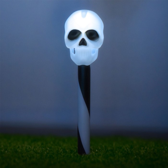 Felinar Solar de Grădină, Halloween, Set 2 Bucăți, Craniu și Dovleac, Multicolor, 35.5cm