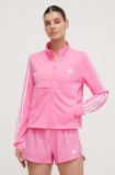 Cumpara ieftin Adidas Performance hanorac de antrenament culoarea roz, cu imprimeu IS3974