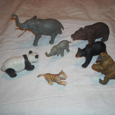 Safari, AAA - 7 figurine cauciuc dens - animale