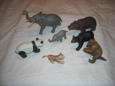 Safari, AAA - 7 figurine cauciuc dens - animale foto