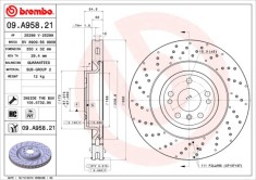 BREMBO 09.A958.21 PRIME LINE - UV Coated Disc frana