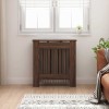 VidaXL Capac pentru radiator Stejar &icirc;nchis 78 x 19 x 81,5 cm 884093