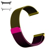 Curea otel, Milanese Loop Slim, compatibila cu Samsung Galaxy Watch Ultra, Purple Green