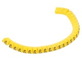 Markere Galbene pentru Marcaj 2,5-5mm PVC 6 Bucăți
