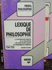 Josiane Schifres - Lexique de philosophie foto