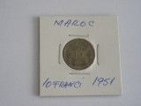 M3 C50 - Moneda foarte veche - Maroc - 10 franci - 1951, Africa