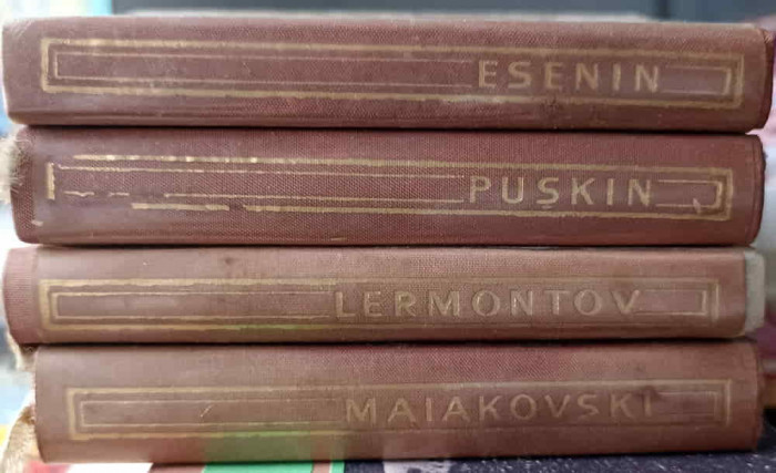 SET 4 CARTI LILIPUT, VERSURI: ESENIN, PUSKIN, LERMONTOV, MAIAKOVSKI-ESENIN, PUSKIN, LERMONTOV, MAIAKOVSKI