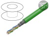 Cablu Ethernet Cat.7 S/FTP 4x2x23AWG Cu PVC Verde