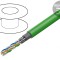Cablu Ethernet Cat.7 S/FTP 4x2x23AWG Cu PVC Verde