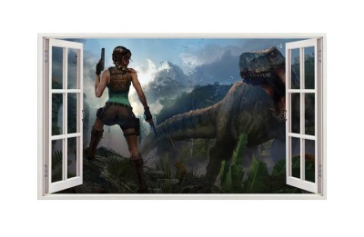Sticker decorativ cu Dinozauri, 85 cm, 4331ST foto