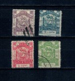 British North Borneo 1888/92 - Uzuale, stema, stampilate