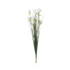 Creanga decorativa artificiala, cu flori, 42 cm, alb, ATU-080288, Oem