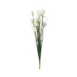Creanga decorativa artificiala, cu flori, 42 cm, alb, ATU-080288, Oem