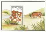 Sierra Leone 1990 - Flora , Ciuperci , Colita , dantelata , MNH , Mi. Bl.152, Nestampilat