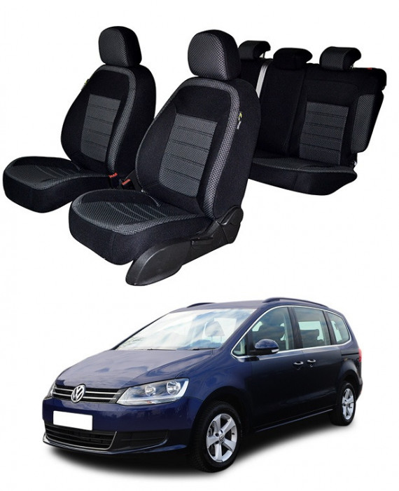 Set huse Scaune Volkswagen Sharan 5 Locuri (2000 - 2010) scaune Individuale Spate