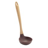 Polonic din silicon cu maner de lemn, 29cm Handy KitchenServ