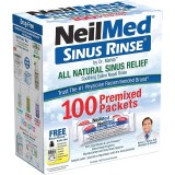 Set Solutie Salina, Neilmed, Sinus Rinse, Curatare Sinusuri si Decongestie Nazala, 100 plicuri x 2.4