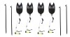 Set 4 senzori cu 4 swingere cu led si 4 picheti