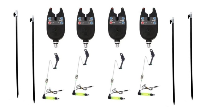 Set 4 senzori cu 4 swingere cu led si 4 picheti