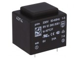 Transformator &Icirc;ncapsulat 3VA 230V 9V PCB BVEI