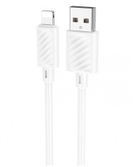 Cablu Date si Incarcare Hoco X88 USB-A la Lightning 2.4A, 1m, Alb