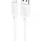 Cablu Date si Incarcare Hoco X88 USB-A la Lightning 2.4A, 1m, Alb