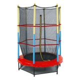 Trambulina cu plasa de protectie, &Oslash;139x182 cm, multicolora, CMCLASS