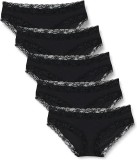 Lenjerie intima pentru femei din bumbac Iris Lilly, pachet de 5, Marimea M - NOU, IRIS &amp; LILLY