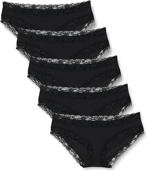 Lenjerie intima pentru femei din bumbac Iris Lilly, pachet de 5, Marimea M - OUTLET