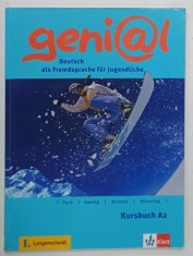 GENIAL , DEUTSCH ALD FREMDSPRACHE FUR JUGENDLICHE (CURS DE LIMBA GERMANA PENTRU TINERET ) von FUNK ...SCHERLING , TEXT IN LIMBA GERMANA , 2018
