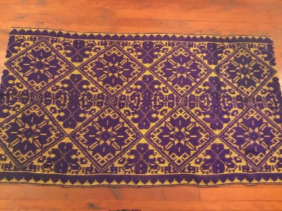 arta / traditie / rustic / design - Cuvertura , Macat , Scoarta , Patura taraneasca realizata manual la razboiul de tesut ! foto