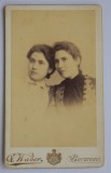 CDV Atelier Romania Bucuresti Bucuresci Bucarest Gustav A. Waber - Surori cca.1900