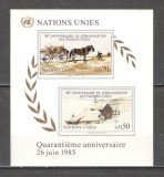 O.N.U.Geneva.1985 40 ani ONU:Pictura-Bl. SN.558