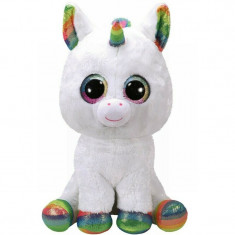 Ty - Jucarie din plus Unicornul Pixy , Boos , 42 cm, Alb