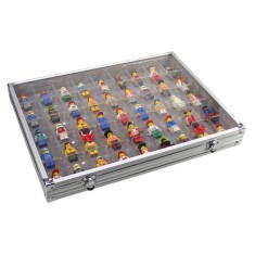Vitrina din aluminiu pentru figurine Lego