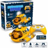 Submarin de jucarie cu telecomanda 2.4GHz pentru apa cu lumini si pulverizare